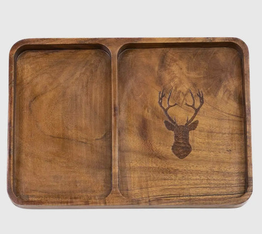 Wooden Deer Valet Tray