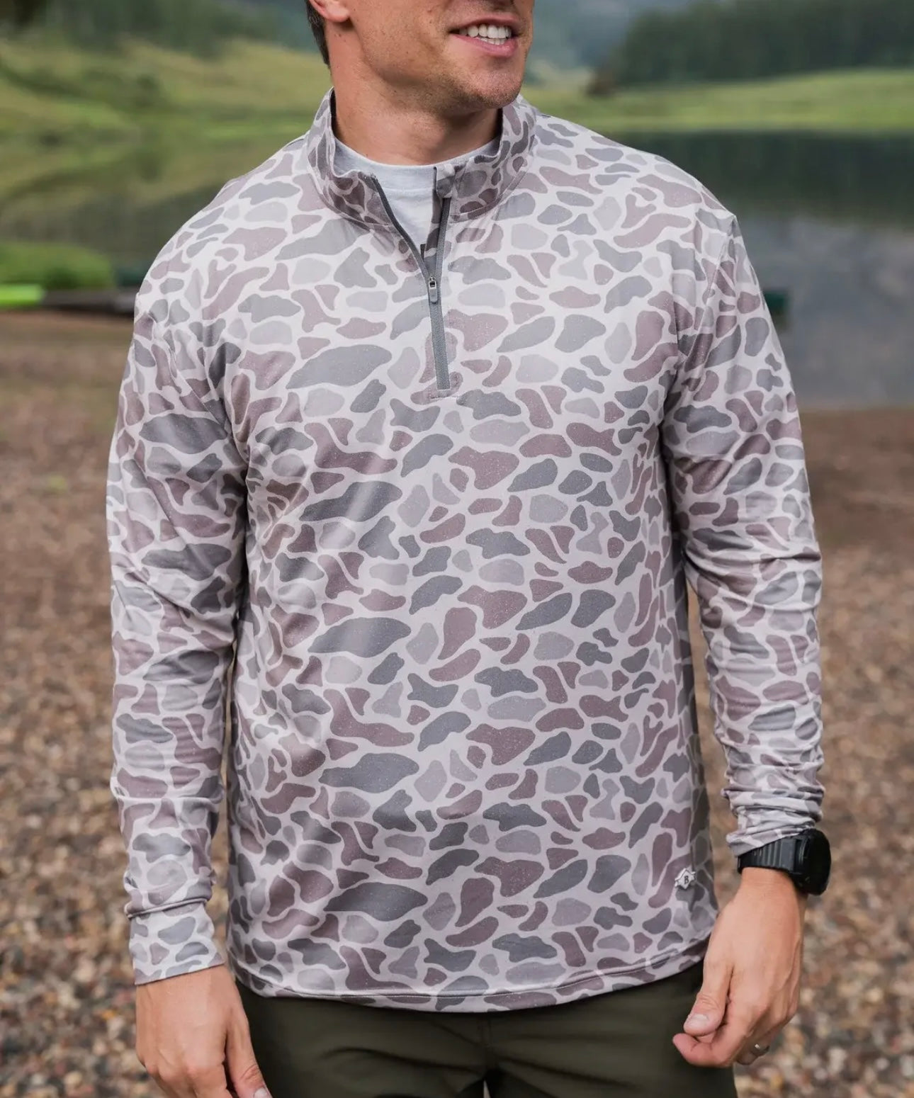 Performance Quarter Zip - Classic Deer Camo