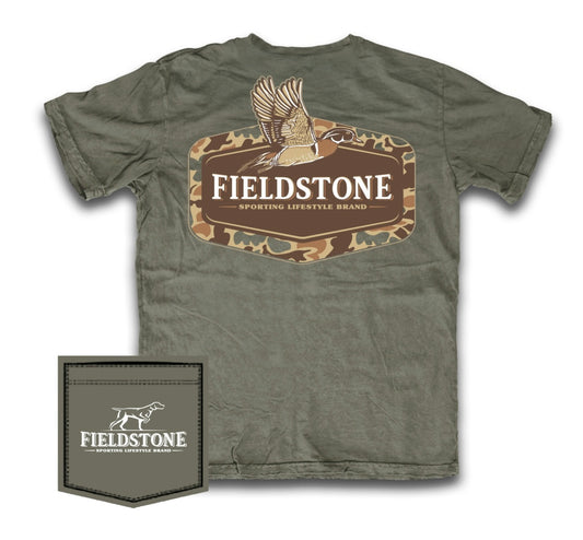 Youth Fieldstone Camo Wood Duck T-Shirt