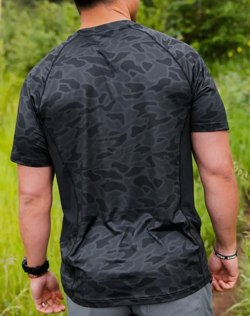 Burlebo Black Camo Performance T-Shirt