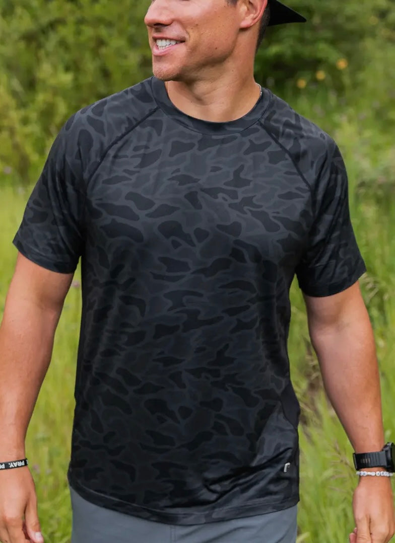 Burlebo Black Camo Performance T-Shirt