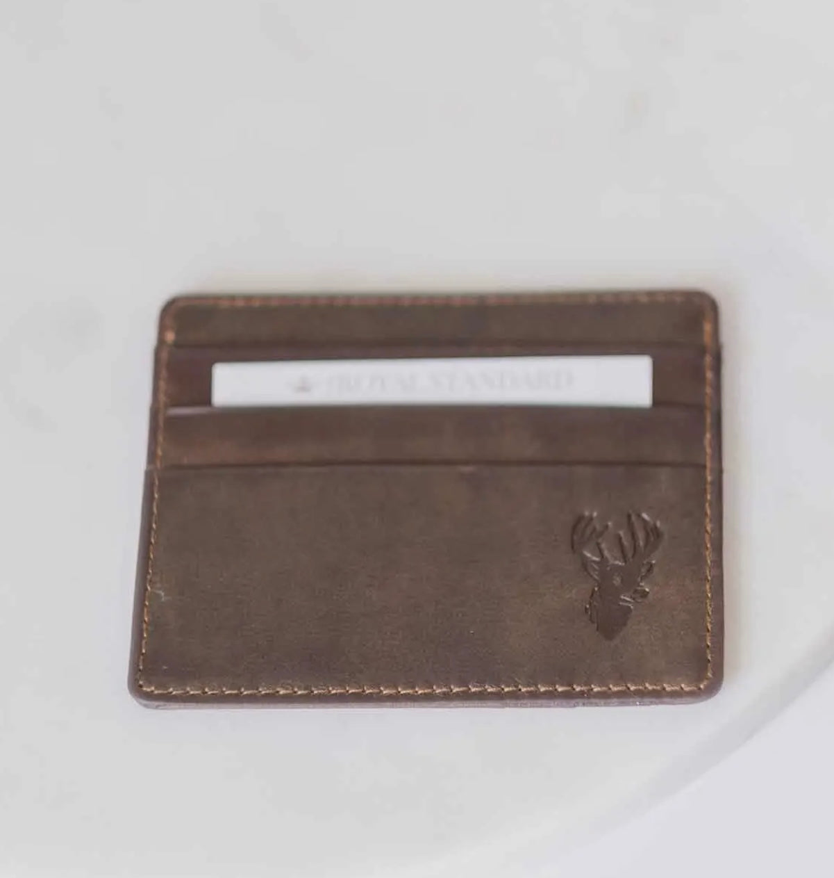 Leather Deer Slim Wallet